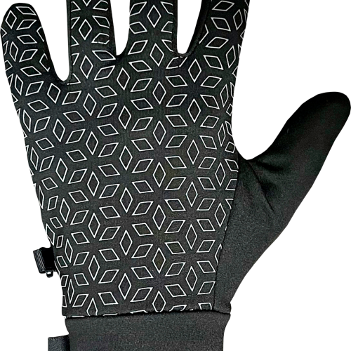 P.A.C. Running Reflective Unisex Handschuhe schwarz L - Handschuhe, Gürtel & Sonstiges von PAC