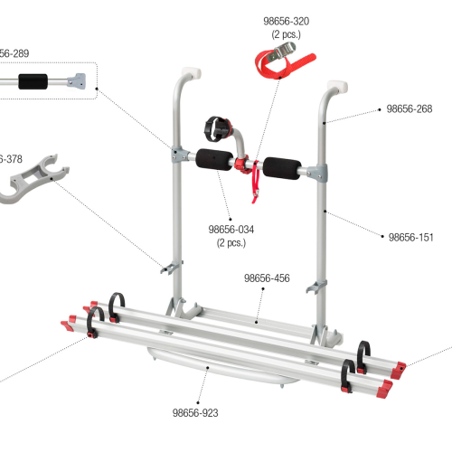 Fiamma Montagesatz für Carry Bike UL Fiamma Artikelnummer 98656-087 - Ersatzteile Fahrzeug