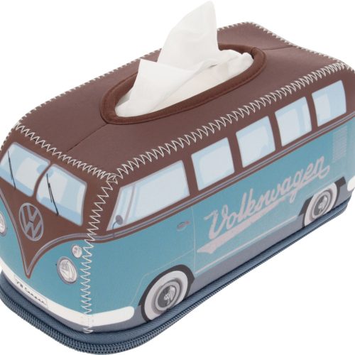 VW Collection T1 Bus 3D Neopren Kosmetikspender  petrol / braun - Ordnungssysteme