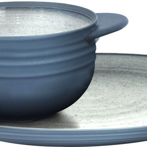 Brunner Soup Set Tuscany Geschirr-Set 2-teilig blau - Teller