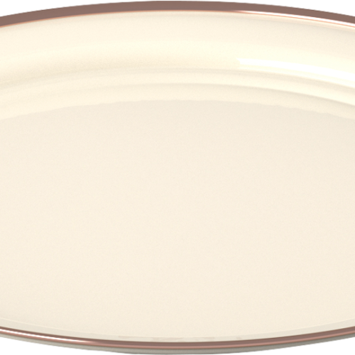 GSI MESA Emaille-Teller 26 cm  - Cream - Teller
