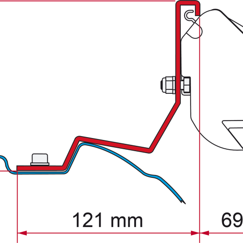Fiamma F35 Pro Kit Mercedes Viano / Marco Polo / Vito / V Class - Markisenadapter