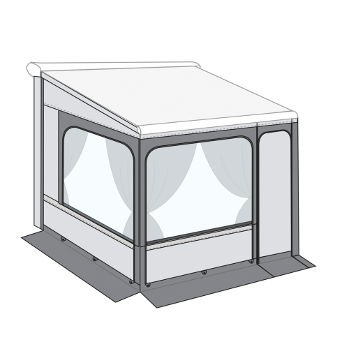 Fiamma Privacy Room 300 - für F65/F80 Markisenvorzelt Fiat Ducato ab 06.2006  - Markisenvorzelte & Wände