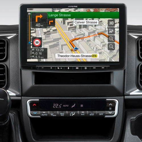 Navigationssystem INE-F904DU8 mit 9-Zoll Touchscreen für Ducato 8, 1-DIN-Einbaugehäuse, DAB+, Apple CarPlay und Android Auto Unterstützung und mehr - Navigationsgeräte von Alpine