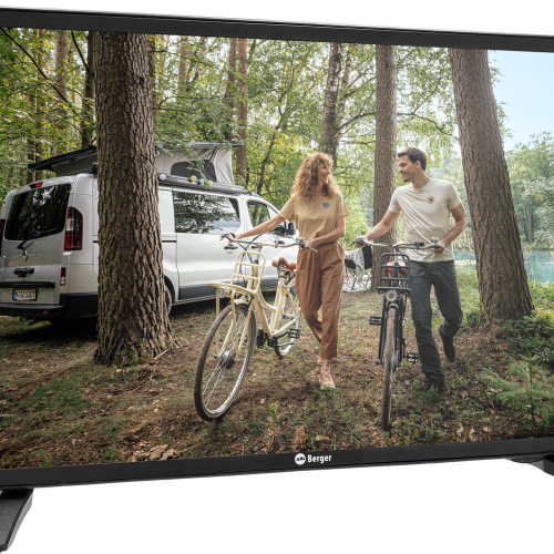 Berger Smart TV 19 Zoll Classiq Fernseher mit Triple Tuner und 12 / 24 V - Fernseher