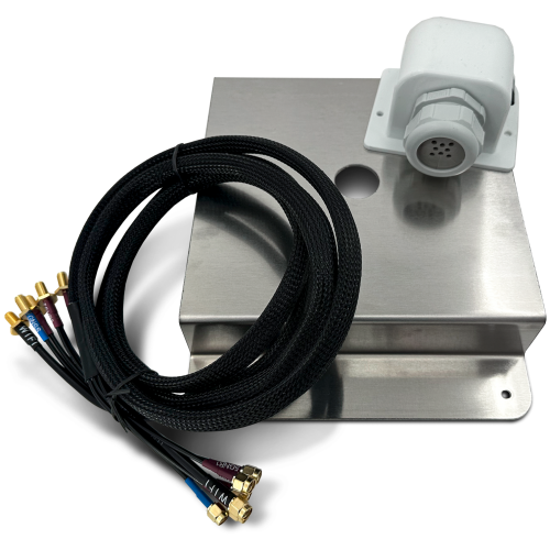 Selfsat MWR Montageplatte für 5G Antenne inkl. Dachdurchführung für bis zu 8 Kabel und Verlängerungskabel für Router 6 x 1 Meter - Sat-Stative &  Sat-Masten