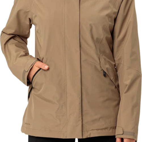 Vaude Rosemoor 3 in 1 Damen Outdoorjacke hellbraun 40 - Damenjacken