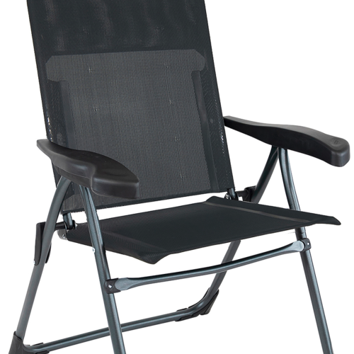 Crespo Aluminium Klappstuhl AL/213-C-10 schwarz - Klappstühle
