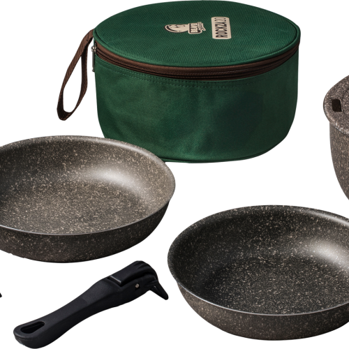 Beaver Brand Kochset 9-teilig Rockza20 Evo - Kochgeschirr-Sets