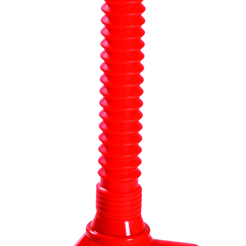 IWH Trichter mit Handgriff mit Sieb und flexiblem Schlauch Ø 160 mm / rot - Frischwasserzufuhr