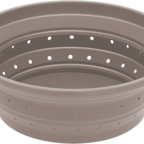 Berger Küchensieb faltbar Größe M (⌀ 22 cm) grau - Faltgeschirr und Faltschüsseln