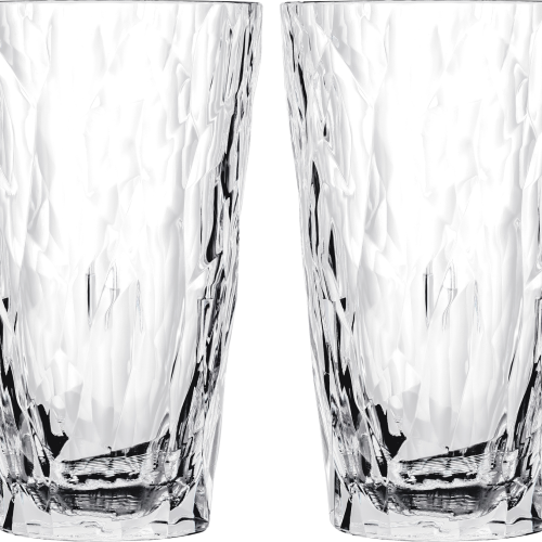 Koziol Longdrink Superglas CLUB No. 6 300 ml 2er Set crystal clear - Gläser