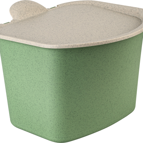 Koziol Abfall Behälter Bibo Bio nature leaf green - Abfallbehälter
