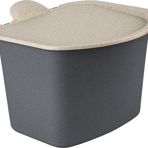 Koziol Abfall Behälter Bibo Bio nature ash grey - Abfallbehälter