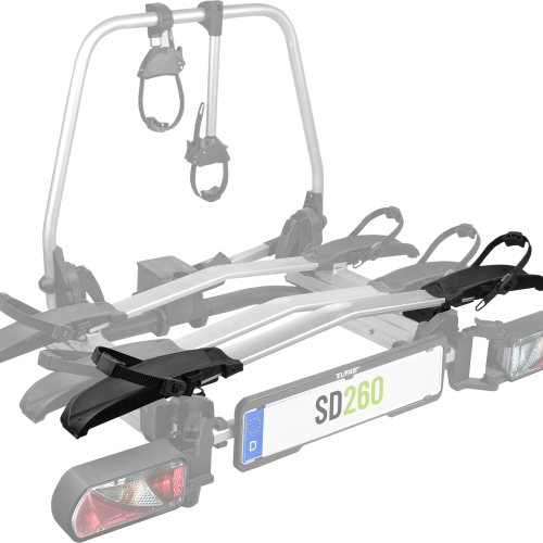 Eufab Erweiterungsschiene 3. Fahrrad für SD260 Kupplungsträger silber - Fahrradträger Zubehör