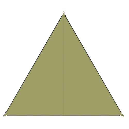 Bent Sonnensegel TC-Zip-Canvas Single aus Baumwoll-Mischgewebe Moos - Pavillons & Tarps