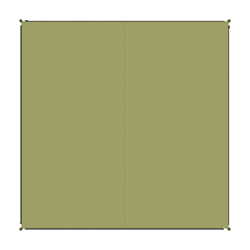 Bent verbindbarer Teppich Zip Carpet 250 x 250 cm Moose - Vorzeltteppich & Zeltboden