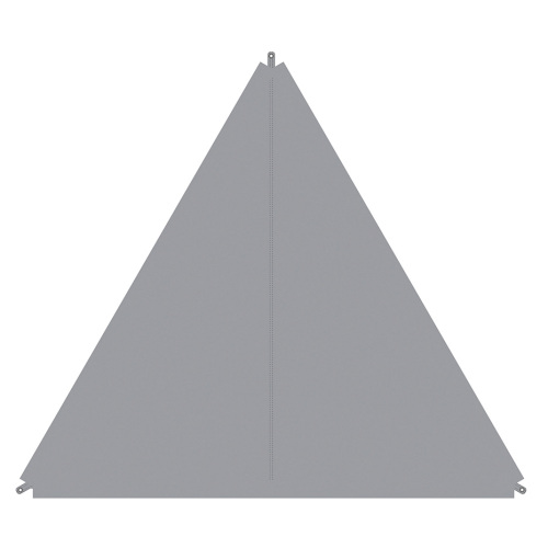 Bent Sonnensegel TC-Zip-Protect Canvas Single aus Baumwoll-Mischgewebe mit Reißverschluss-Abdeckklappen grau - Pavillons & Tarps