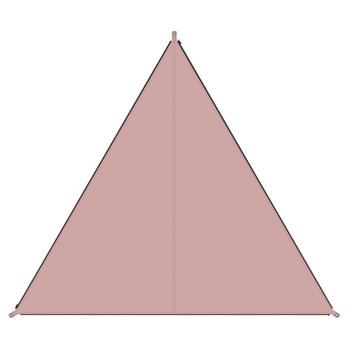 Bent Sonnensegel TC-Zip-Canvas Single aus Baumwoll-Mischgewebe Rose - Pavillons & Tarps