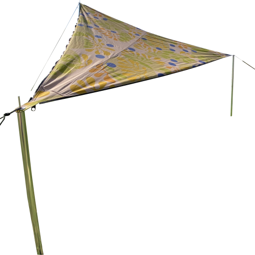 Bent Sonnensegel TC-Zip-Canvas Single aus Baumwoll-Mischgewebe Scandinavian Design forrest blueberrys - Pavillons & Tarps
