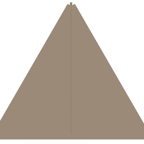 Bent Sonnensegel Zip-Protect Canvas Single mit Reißverschluss-Abdeckklappen ocker - Pavillons & Tarps