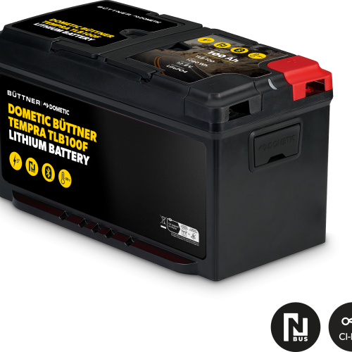 Dometic Büttner Lithiumbatterie Tempra TLB100F 12 V / 100 Ah mit integrierter Heizung - Fahrzeug-Batterien