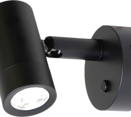 Frilight Aufbauspot Mini Tube D4 mit USB-C Ladeanschluss schwarz - LED Campingleuchten
