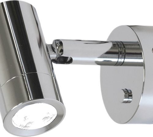 Frilight Aufbauspot Mini Tube D4 mit USB-C Ladeanschluss verchromt - LED Campingleuchten