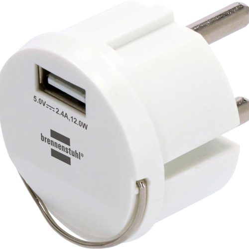 Brennenstuhl Steckdosenadapter Schutzkontakt 230 V auf USB-A 5 V - 12 / 24 V Adapter & Kupplung