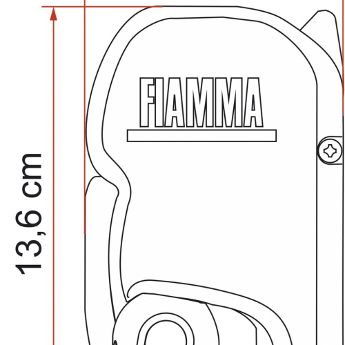 Fiamma Wandmarkise F45s 350 cm (Deep Black / Royal Grey) - Kassettenmarkisen