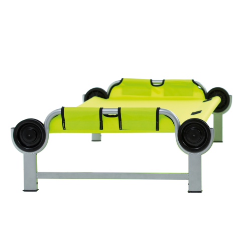 Disc-O-Bed Kid-O-Bed mit geradem Rahmen, ohne Seitentasche, grün - Feldbetten