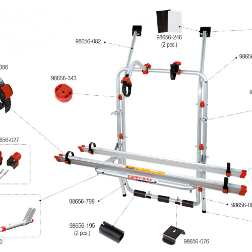 Fiamma Montagesatz für Carry Bike VW T4 Fiamma Artikelnummer 98690-056 - Ersatzteile Fahrzeug