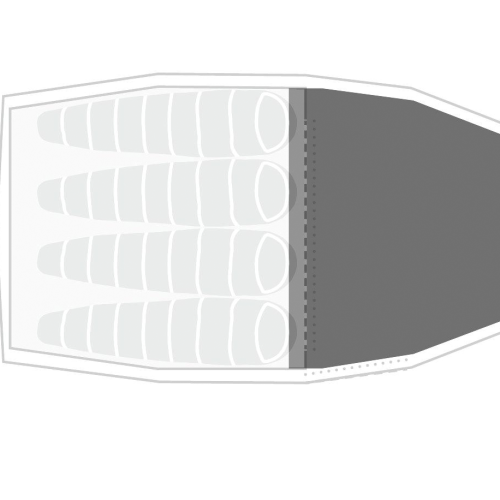 Vaude Navajo 500 XL SYN Kunstfaser Deckenschlafsack 235 x 90 cm baltic sea - Schlafsäcke