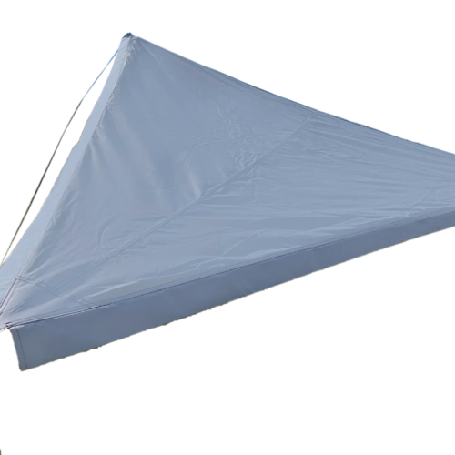 Bent Sonnensegel Zip-Protect Canvas Single mit Reißverschluss-Abdeckklappen grau - Pavillons & Tarps