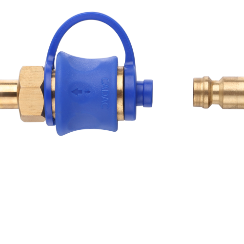 Cadac Quick Release Winkelkupplung mit Schnellkupplung für Gasgrill Schlauch 90 Grad Winkel - Gasregler & Gasschläuche von Cadac Dometic