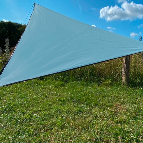 Bent Sonnensegel TC-Zip-Canvas Single aus Baumwoll-Mischgewebe Sky Grey - Pavillons & Tarps