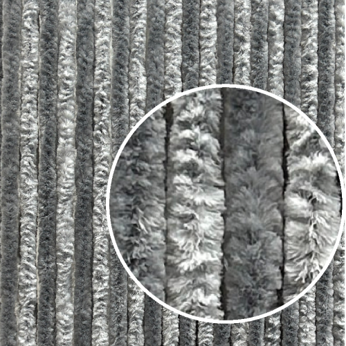 Chenille Flauschvorhang grey/greymix 185 x 56 cm - Türvorhänge & Fliegengitter von Arisol