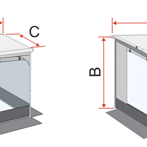 Fiamma Room F40Van Premium Vorzelt für F40 Markise - Markisenvorzelte & Wände
