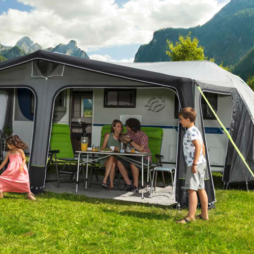 Berger Vicenza Air All Season Reisevorzelt Umlaufmaß 881-910 cm - Aufblasbare Vorzelte