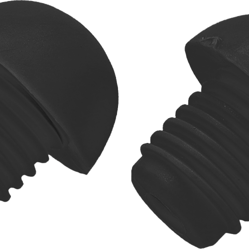 Berger Kunstoffkappen für Stühle im 2er Set schwarz 22 mm - Ersatzteile Möbel