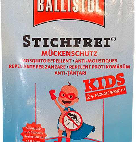 Ballistol Stichfrei Kids Mückenschutz 1 Tuch getränkt 5 g - Insektenabwehr & Mückenschutz