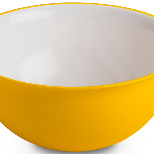 Omada Salatschüssel 20 cm 1,7 Liter weiß gelb - Schüsseln & Schalen