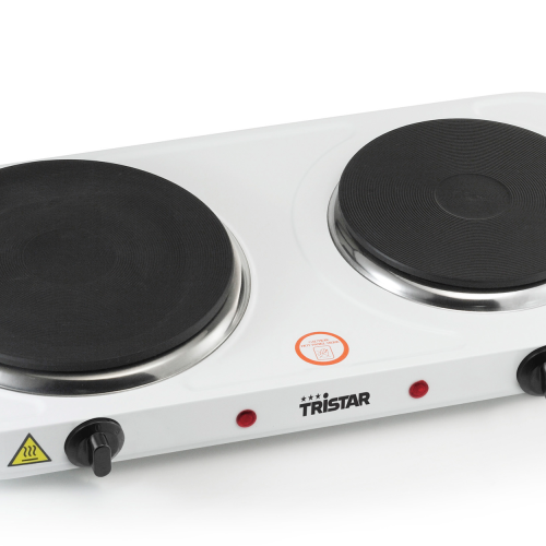 Tristar Doppelkochplatte weiß 2500 W  - Elektrokocher und Kochplatten