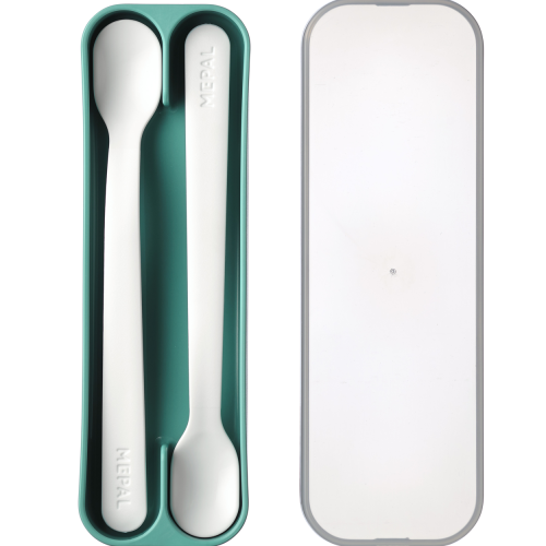 Mepal Mio Fütterlöffelset 2 Stück deep turquoise - Campingbesteck