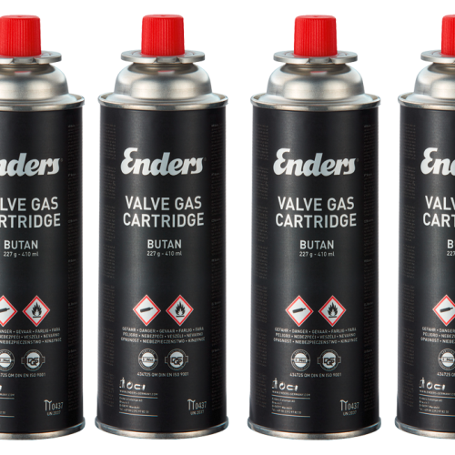 Enders 4er-Set Ventilkartusche Butan 4 x 410 ml - Gaskartuschen