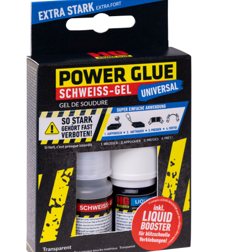 HG Power Glue Schweißgel und 5 ml Booster transparent - Klebstoffe & Dichtmittel