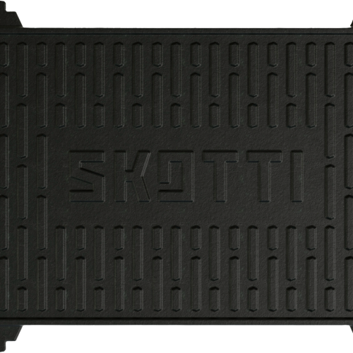SKOTTI Grillplatte Kast aus Gusseisen 2 in 1 Plancha und Griddle - Grillroste, Pfannen und Platten