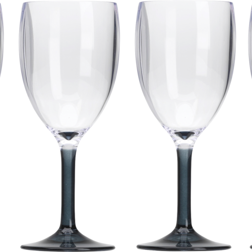 Flamefiled Weinkelche Set 4-teilig 290 ml Smoke Grey - Gläser von Flamefield
