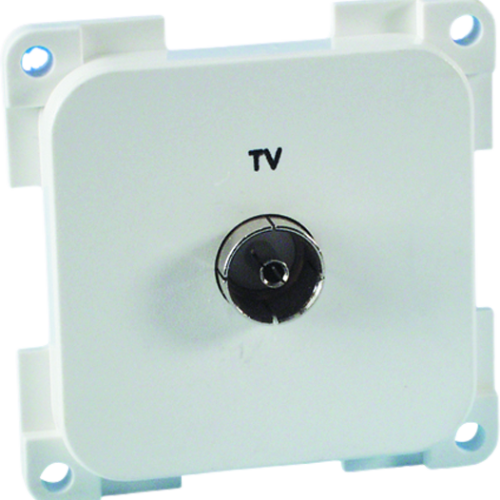 Inprojal System 10.000 Steckdose TV  5 mm schwarz - Sat-Zubehör