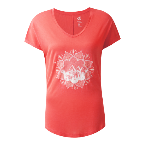 Dare2b Serene Damen T-Shirt melon 40 - Damenshirts, -blusen & -pullover von Dare 2b